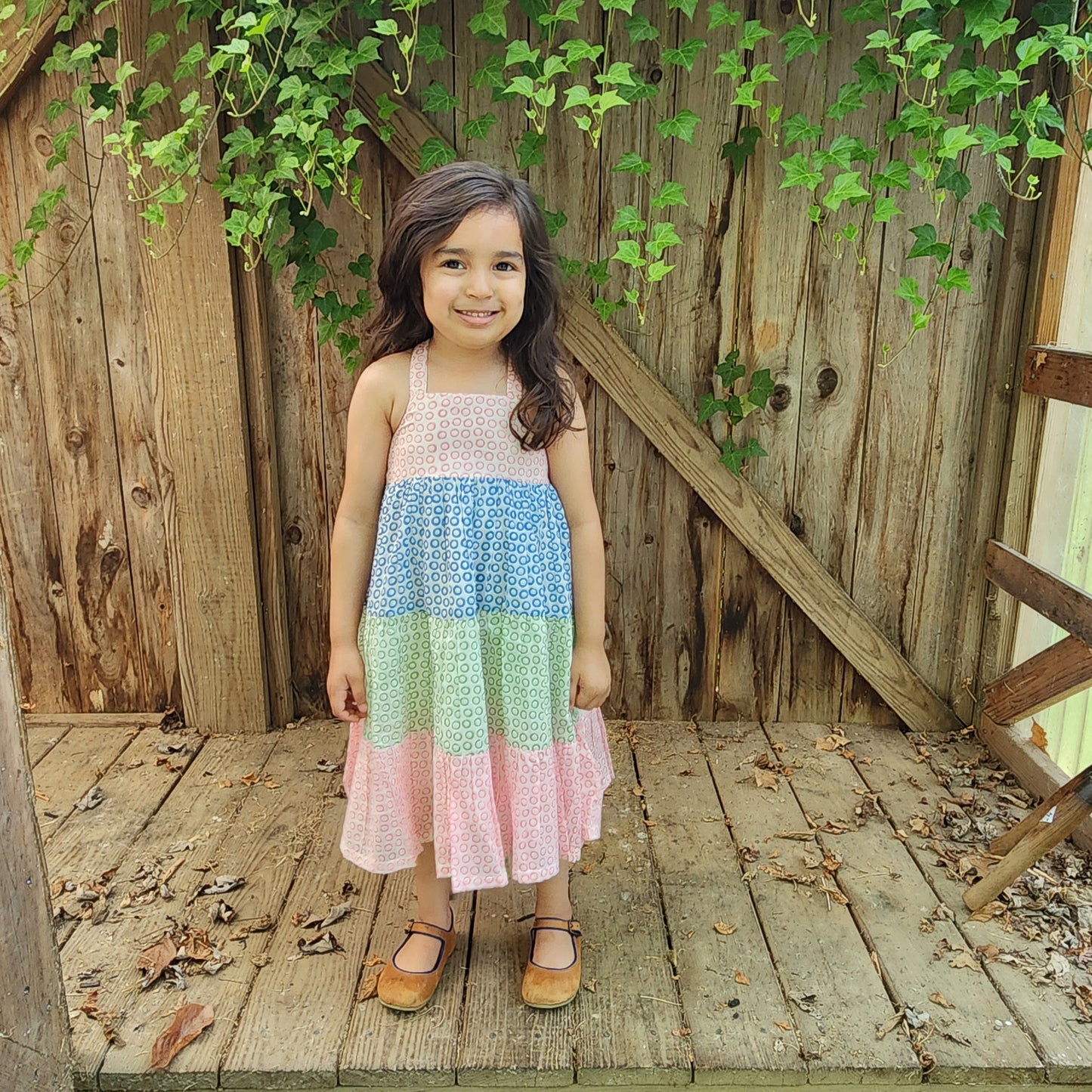 MARIBELLE _ MULTI CIRCLE _MAXI DRESS