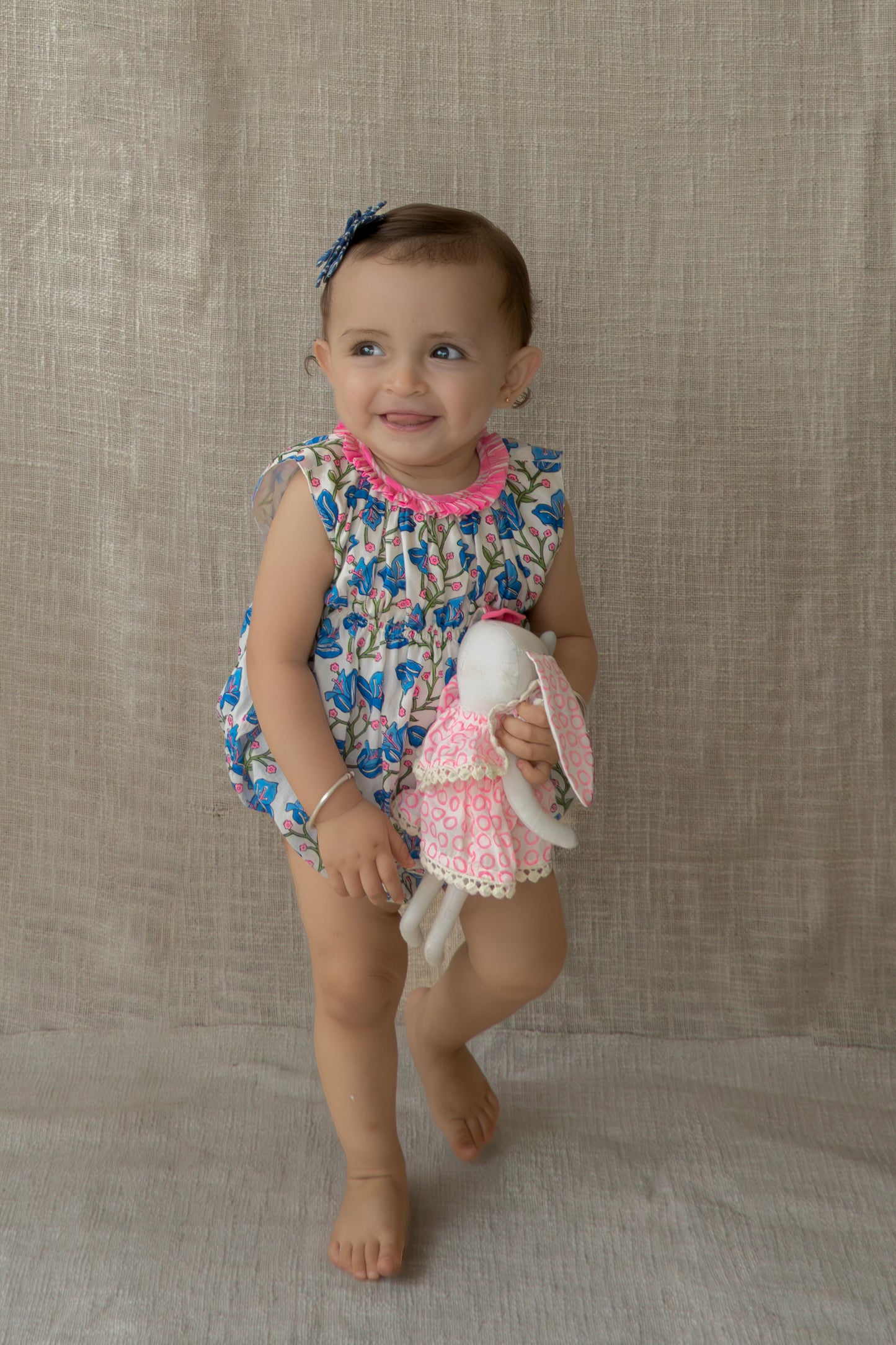 DIA_BLUE BOUGAINVILLEA ROMPER