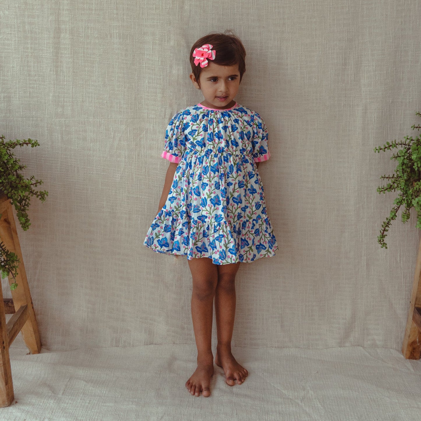 ARYA_BLUE BOUGAINVILLEA PRINT
