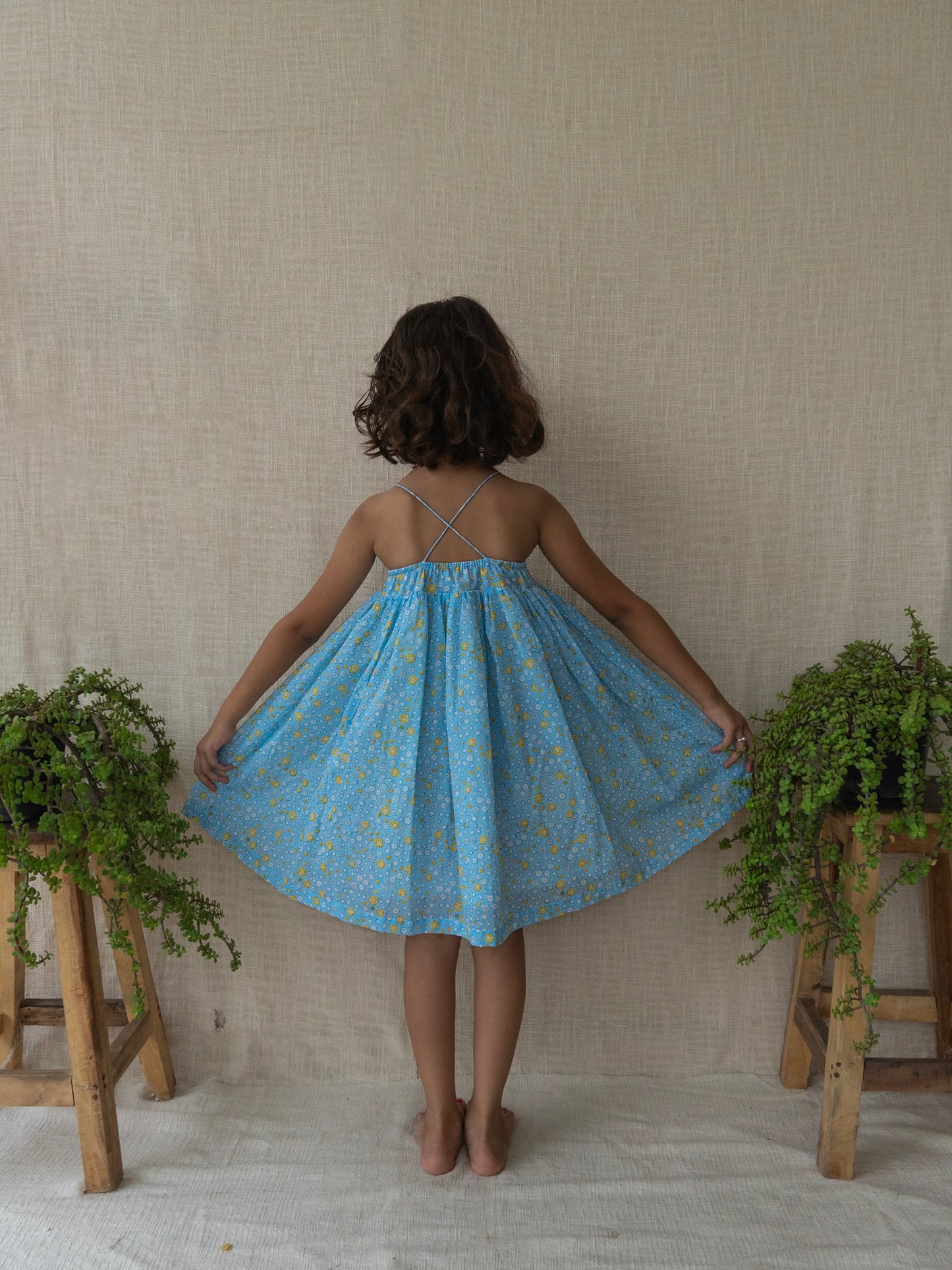 MAZZY_ SKY BLUE DITSY PRINT