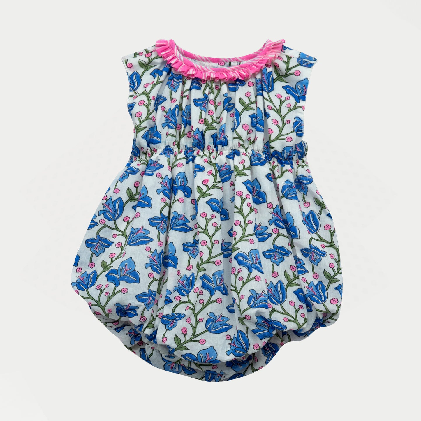 DIA_BLUE BOUGAINVILLEA ROMPER