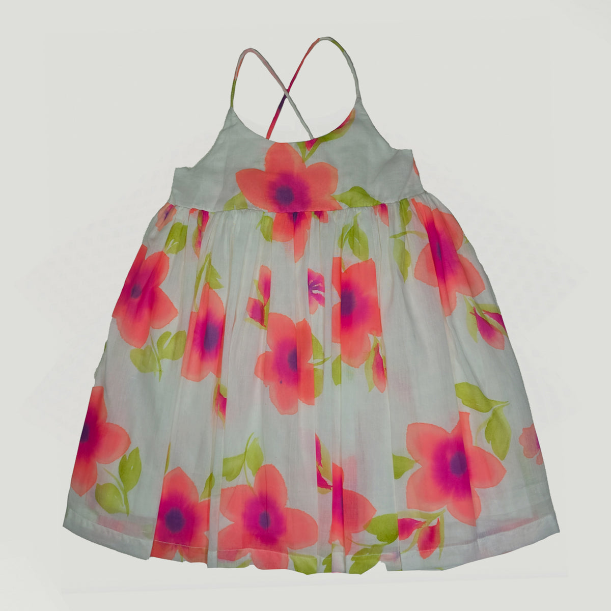 Mazzy_Tropical floral print - Hand painted