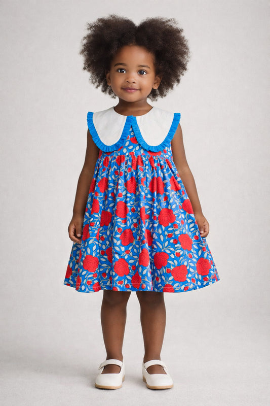 Viviana_Blood orange floral print