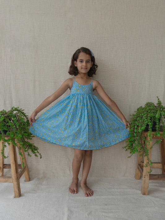 MAZZY_ SKY BLUE DITSY PRINT