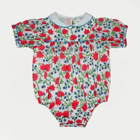 Solana romper_ Orange Cosmos