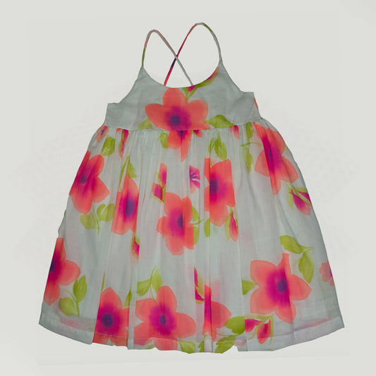 Mazzy_Tropical floral print - Hand painted