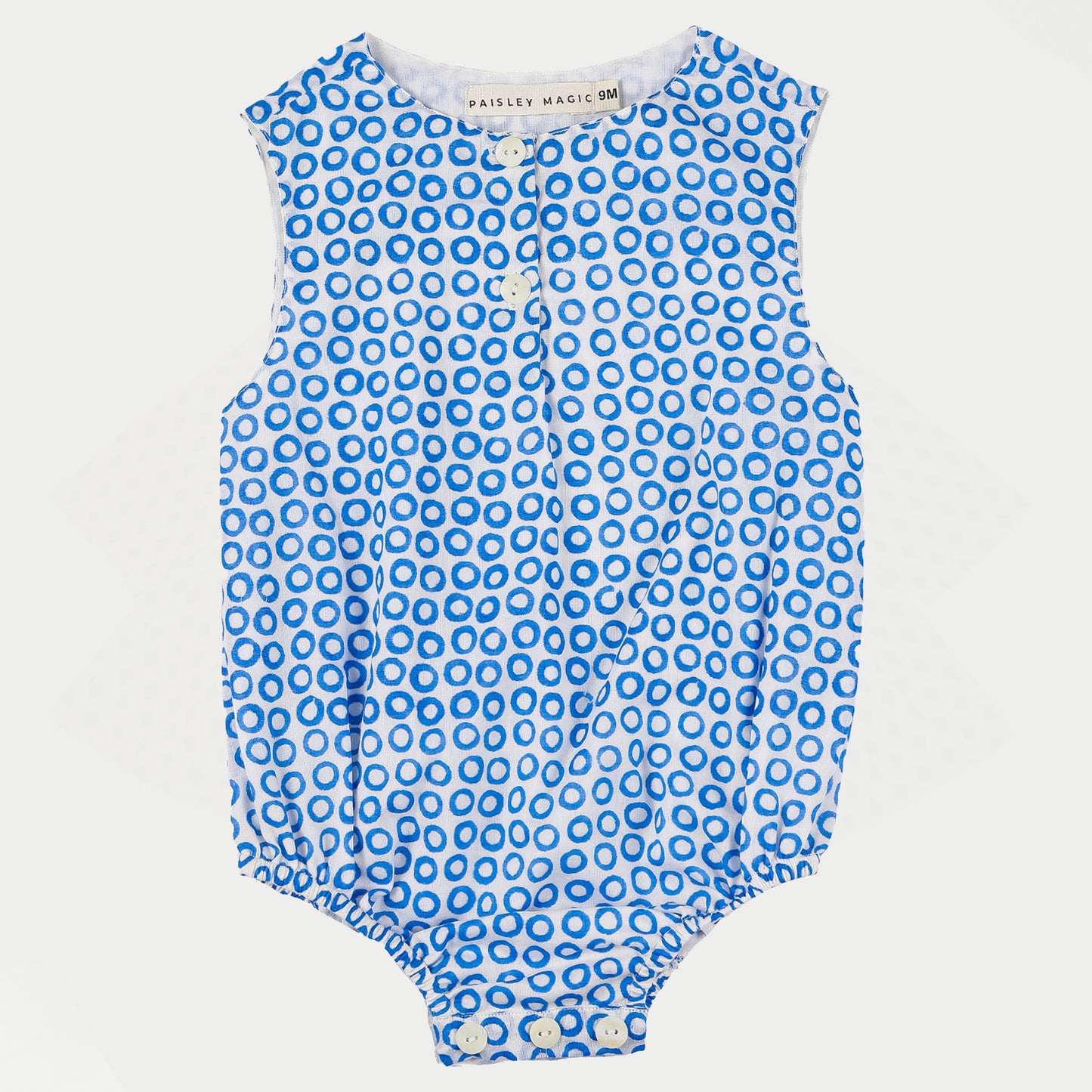 UNISEX BUBBLE _ BLUE CIRCLE PRINT